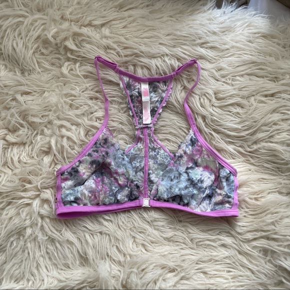 Victoria’s Secret PINK Floral lace Bralette - Picture 1 of 4